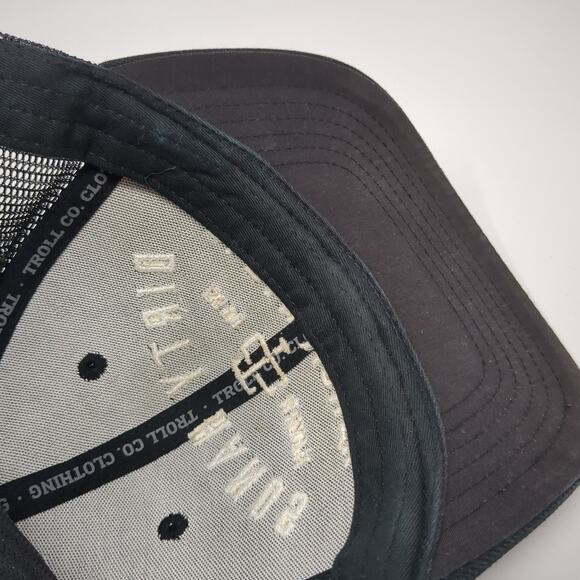 Dirty Hands Clean Money Snapback Trucker Hat Black One Size Mesh Back Troll Co. - Picture 9 of 10